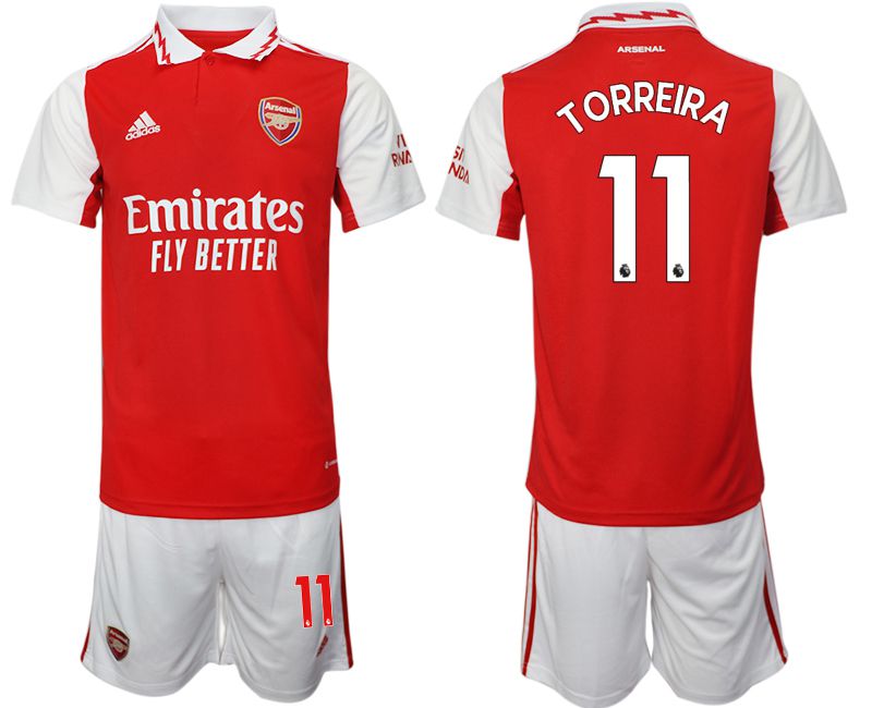 Men 2022-2023 Club Arsenal home red 11 Soccer Jersey